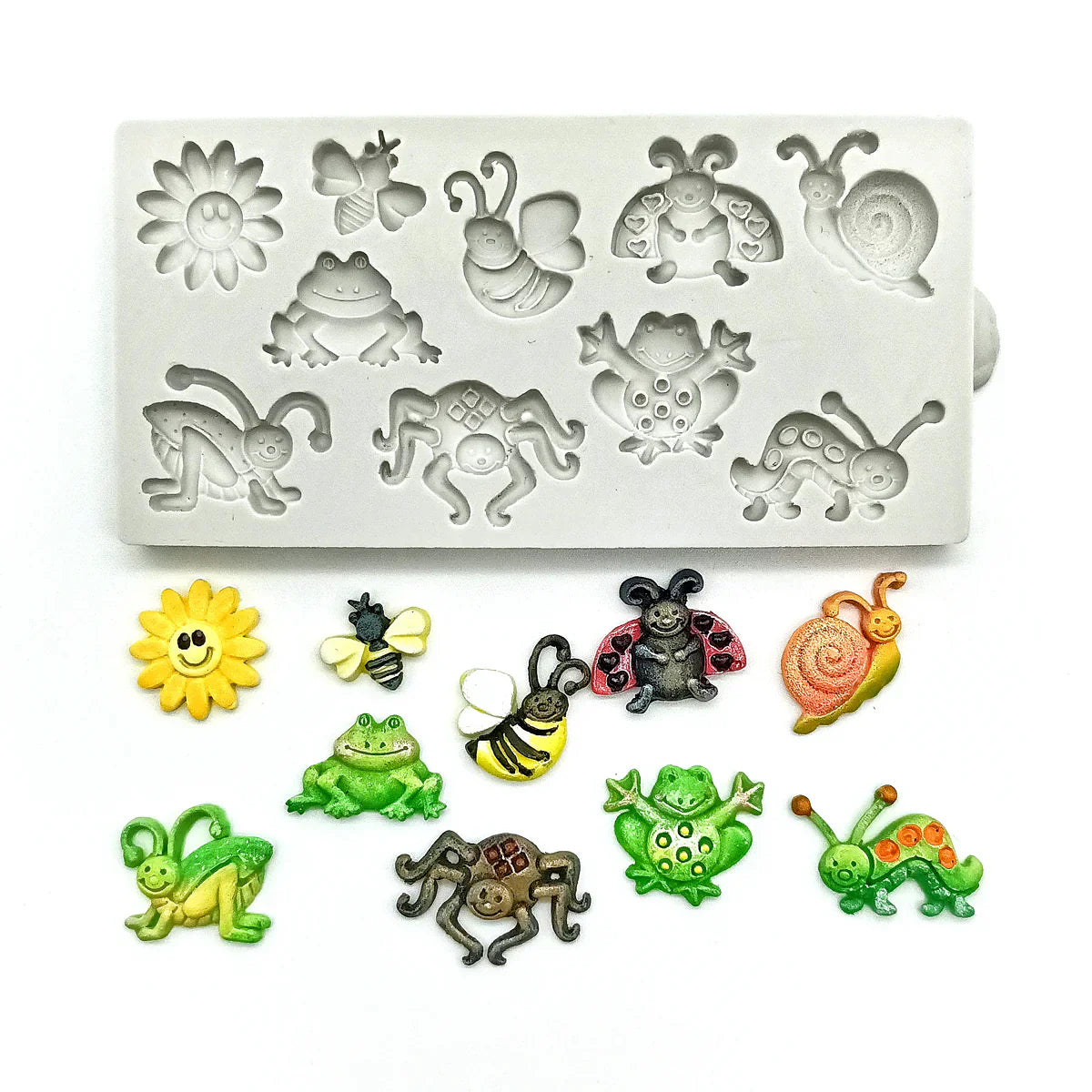 Moule en silicone petits insectes d'été