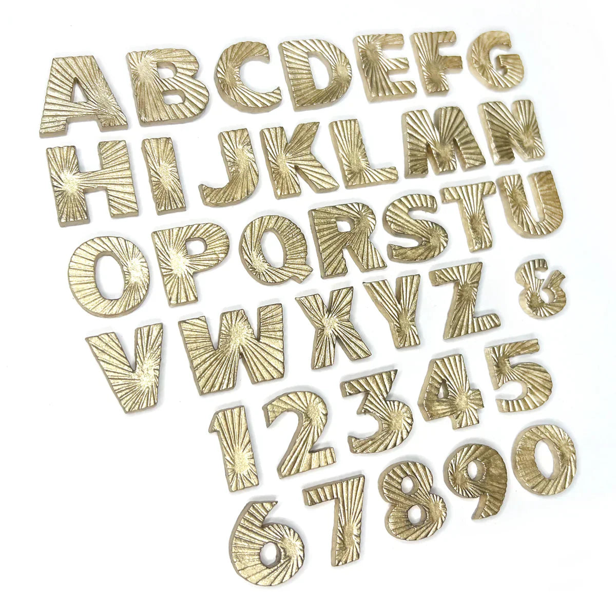 Lot de 2 moules en silicone « Alphabet et Chiffres Starburst »