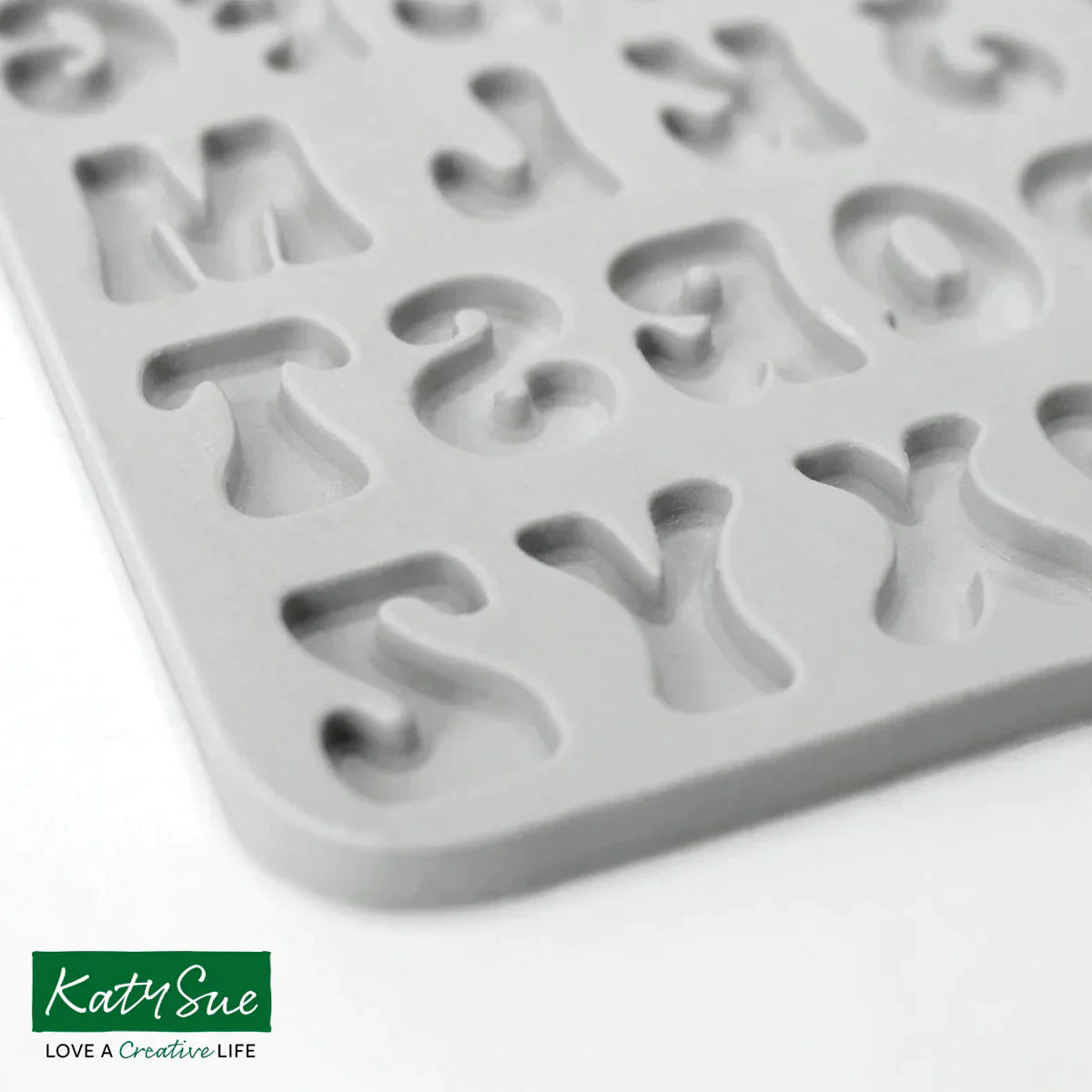 Moule en silicone, alphabet et chiffres fantaisie, lot de 2