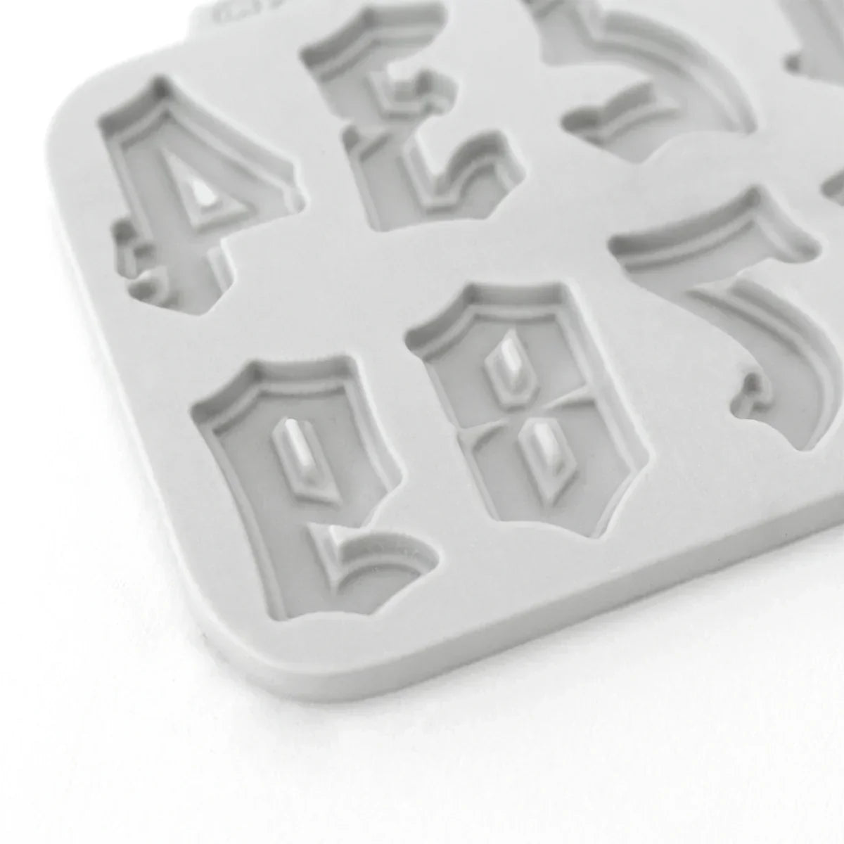 Moule en silicone chiffres police gothique