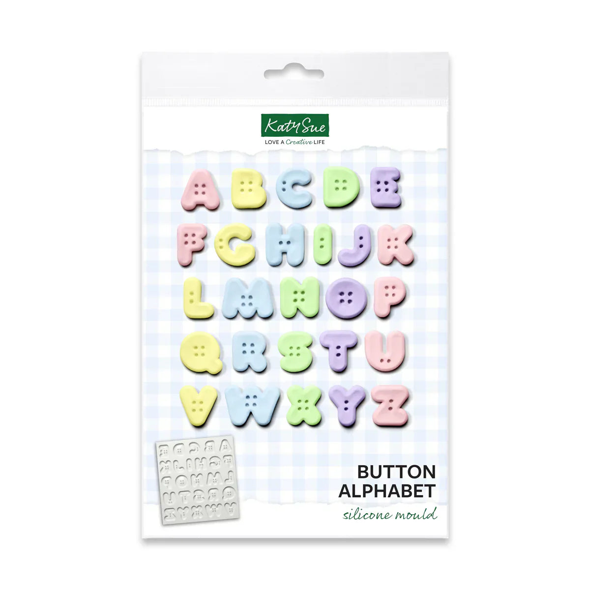 Moule en silicone Alphabet Boutons