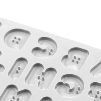 Moule en silicone Alphabet Boutons