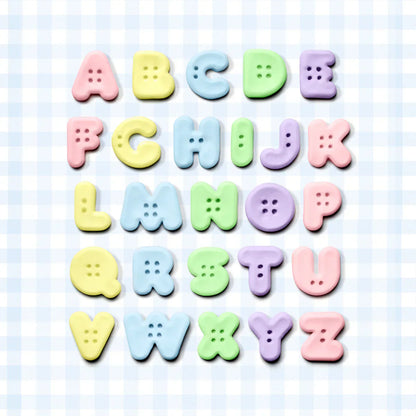 Moule en silicone Alphabet Boutons