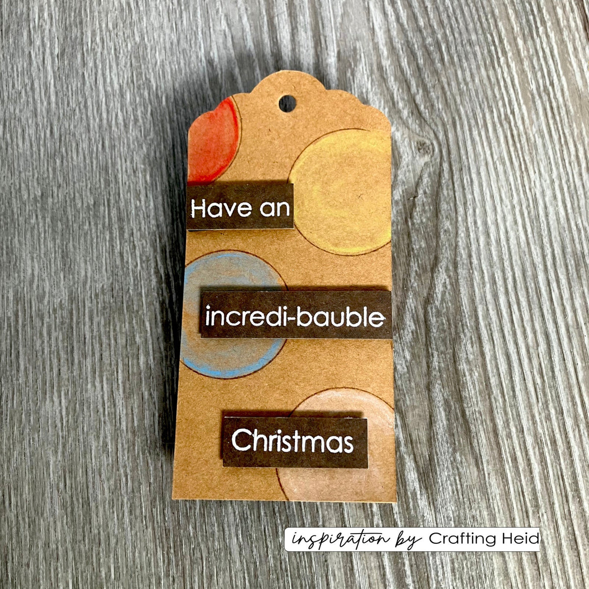 Vaessen Creative • Tampons transparents Boules de Noël 2 12 pièces
