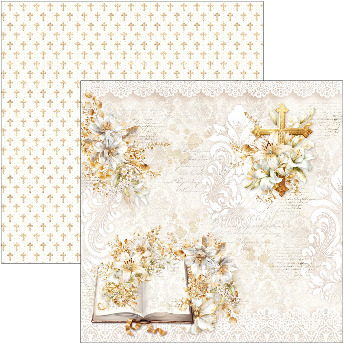 Bloc de papier Blessing Day 20,3x20,3cm 12 feuilles/paquet