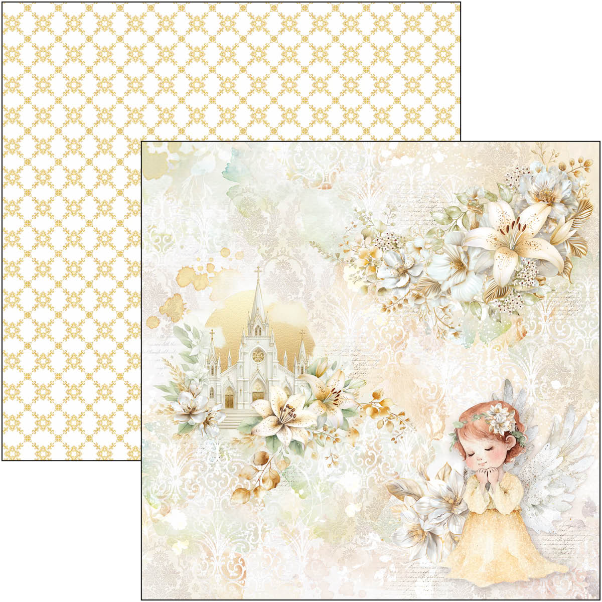 Bloc de papier Blessing Day 20,3x20,3cm 12 feuilles/paquet
