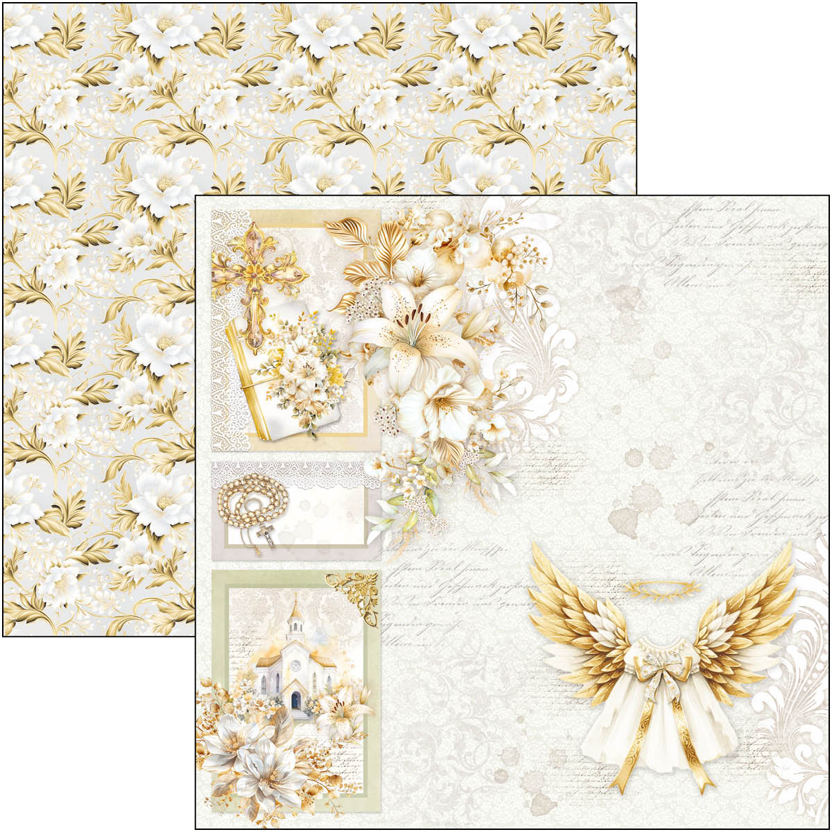 Bloc de papier Blessing Day 20,3x20,3cm 12 feuilles/paquet
