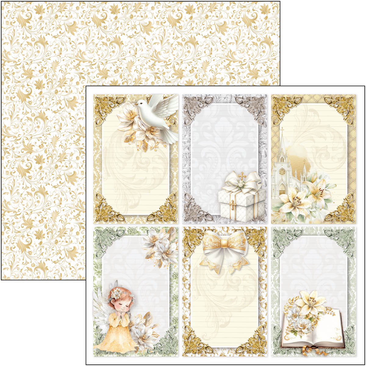 Bloc de papier Blessing Day 20,3x20,3cm 12 feuilles/paquet