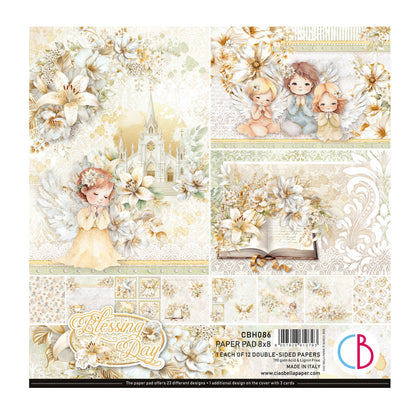 Bloc de papier Blessing Day 20,3x20,3cm 12 feuilles/paquet