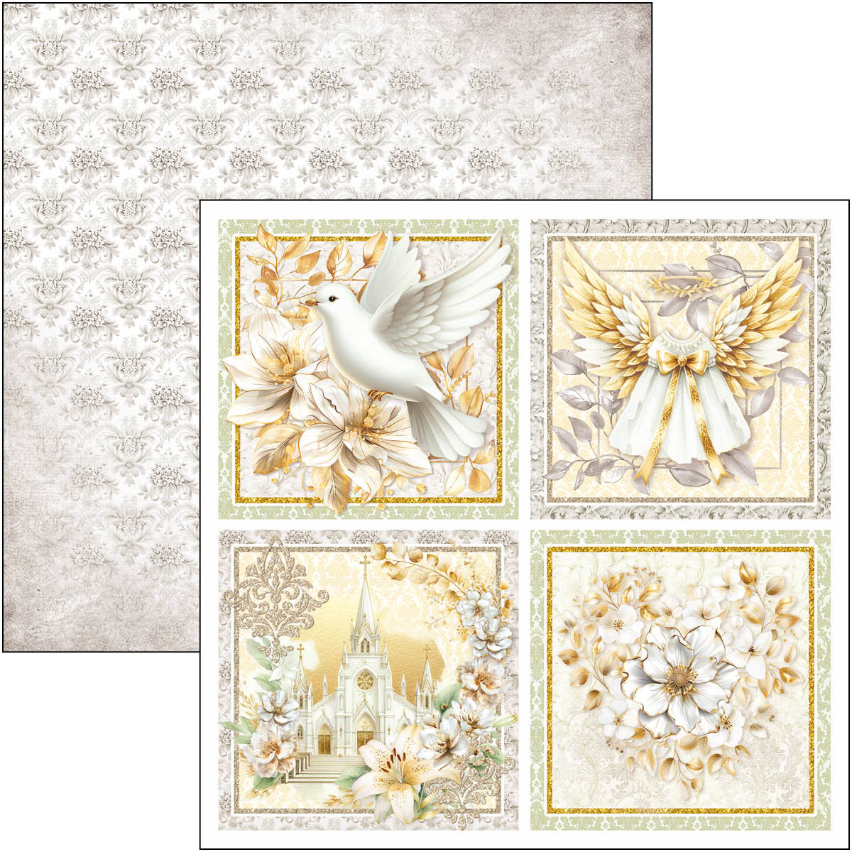Bloc de papier Blessing Day 20,3x20,3cm 12 feuilles/paquet