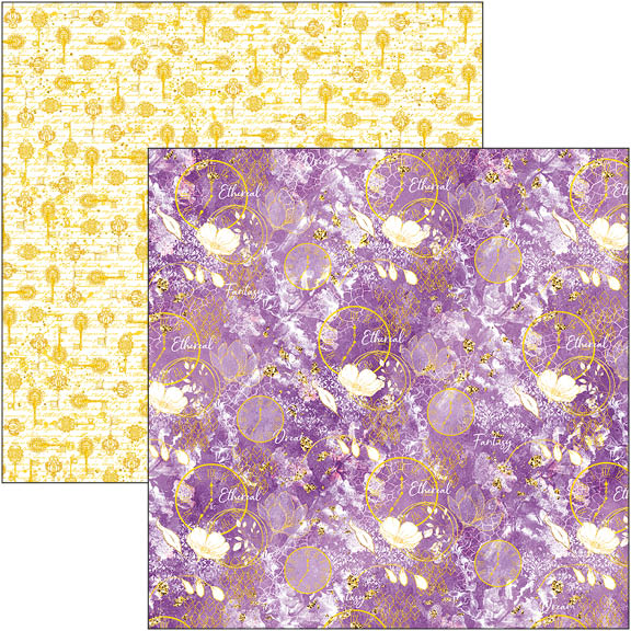 Bloc de papier Ethereal 30,5 x 30,5 cm 12 feuilles/paquet