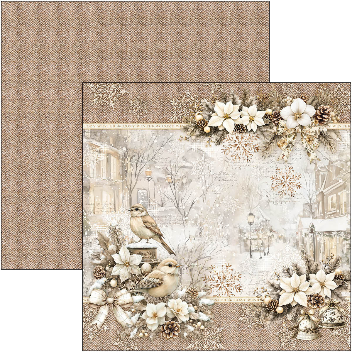 Winter Season Paper Pad 12"x12" 12/Pkg