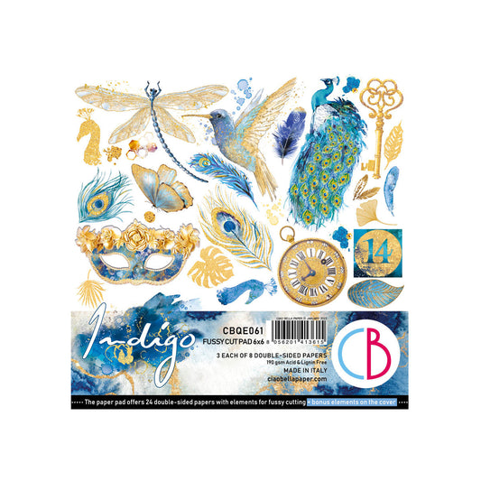Bloc de découpes Indigo 6x6 24/Paq