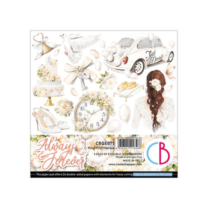 Bloc de papiers à découper Always & Forever 15x15 cm 24 feuilles/paquet