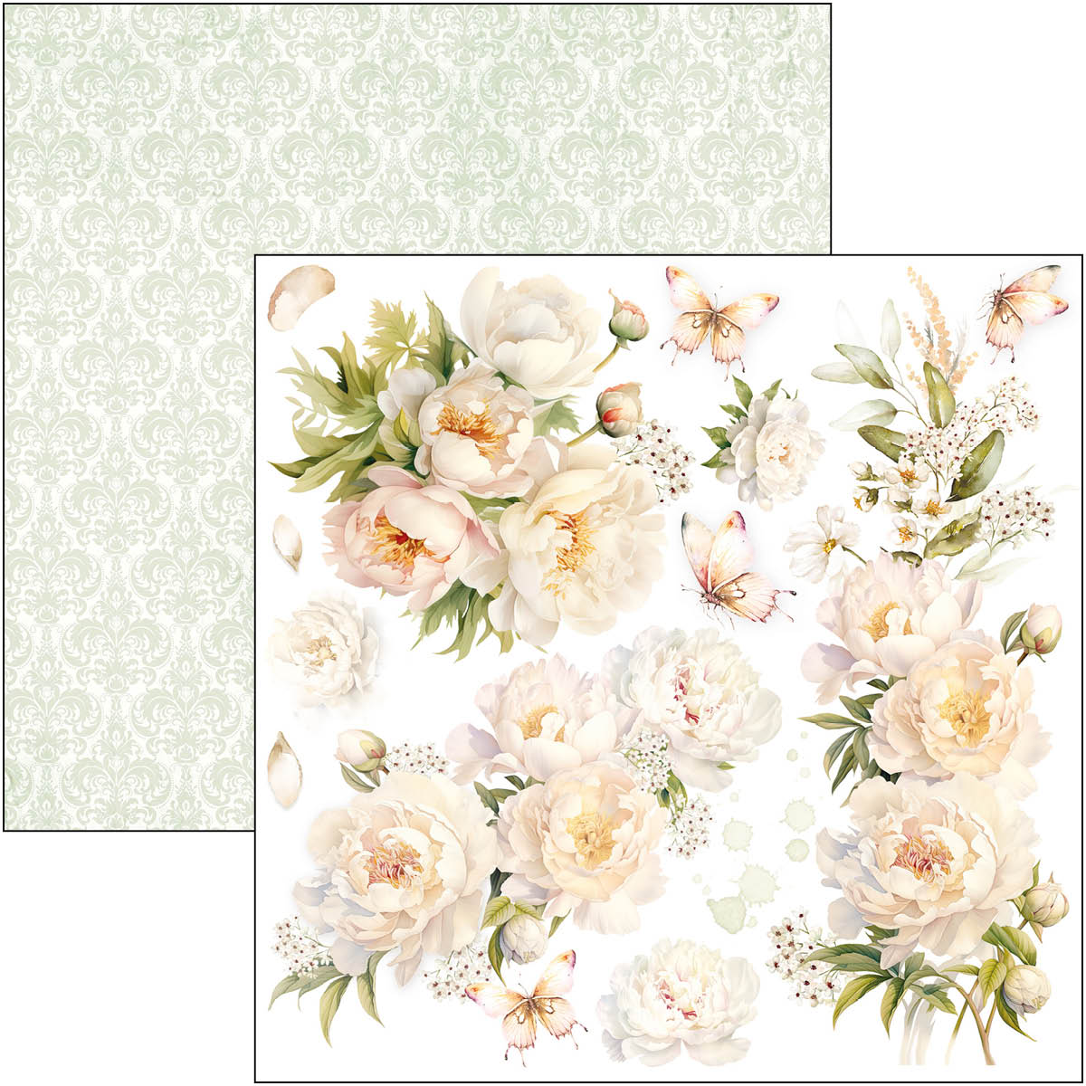 Bloc de papiers à découper Always & Forever 15x15 cm 24 feuilles/paquet