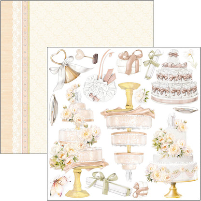 Bloc de papiers à découper Always & Forever 15x15 cm 24 feuilles/paquet