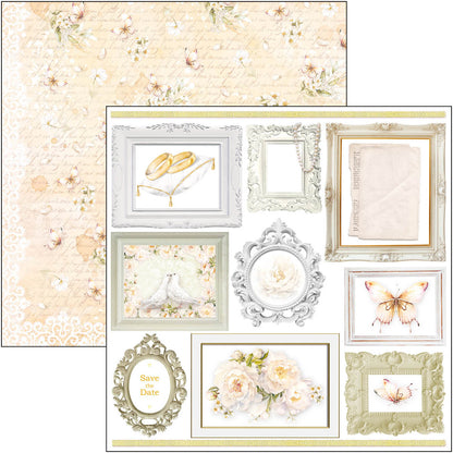 Bloc de papiers à découper Always & Forever 15x15 cm 24 feuilles/paquet