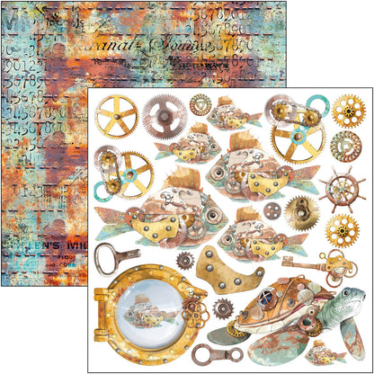 Coral Reef Fussy Cut Pad 6"x6" 24/Pkg