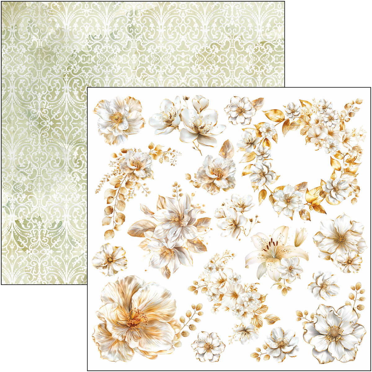 Bloc de papiers à découper Blessing Day 15x15cm 24 feuilles/paquet
