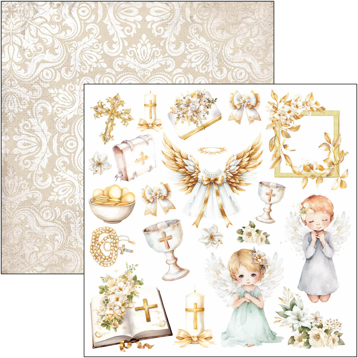 Bloc de papiers à découper Blessing Day 15x15cm 24 feuilles/paquet