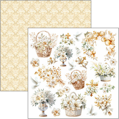 Bloc de papiers à découper Blessing Day 15x15cm 24 feuilles/paquet