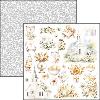 Bloc de papiers à découper Blessing Day 15x15cm 24 feuilles/paquet