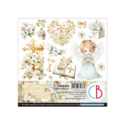 Bloc de papiers à découper Blessing Day 15x15cm 24 feuilles/paquet