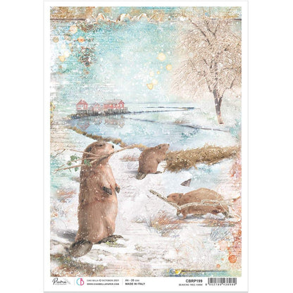 Ciao Bella Papier de Riz A4 Beavers Tree Farm