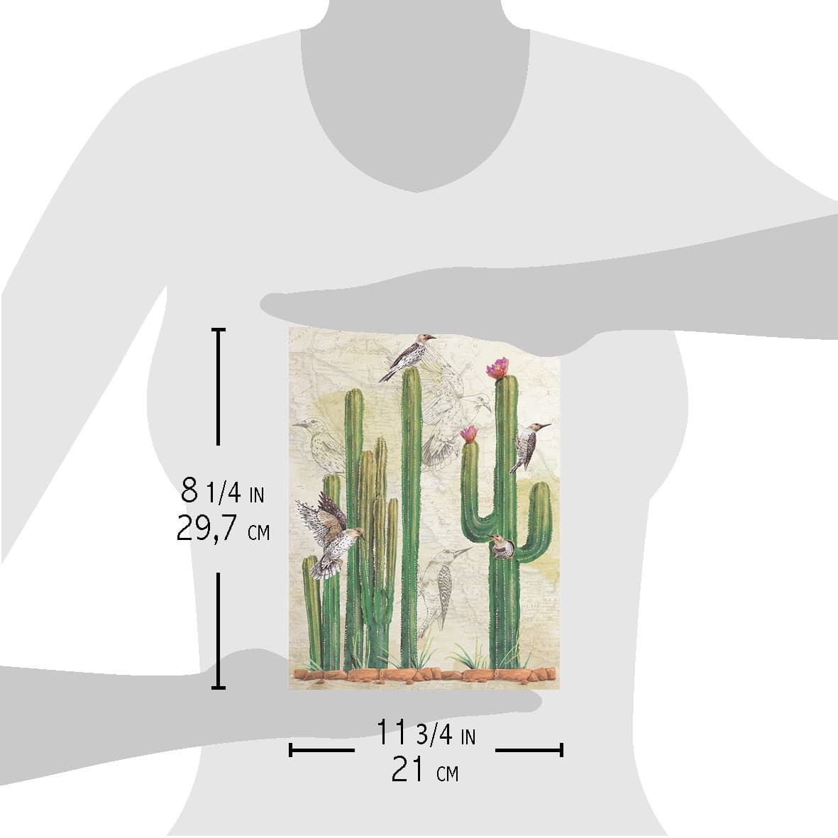 Ciao Bella Papier de Riz A4 Saguaros
