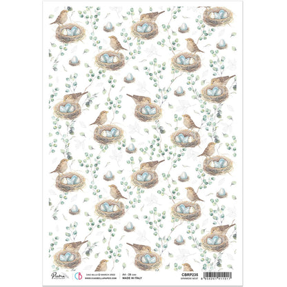 Ciao Bella Papier de Riz A4 Nid de Moineau