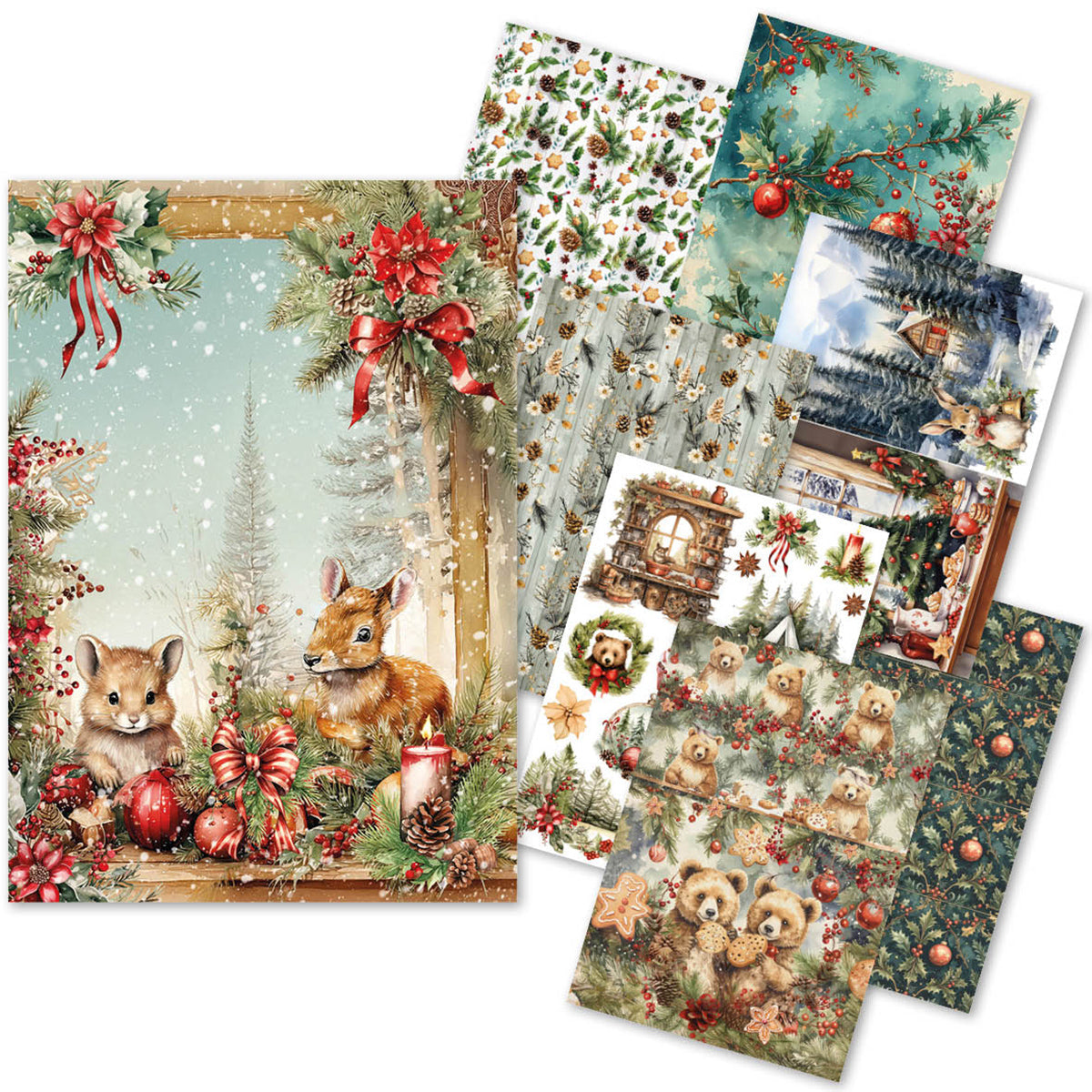Papier de Riz A5 ASSORTI 8/Paquet Cacao Chaud & Houx