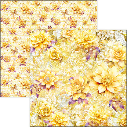 Bloc de papiers « Motifs éthérés » 30x30 cm 8 feuilles/paquet