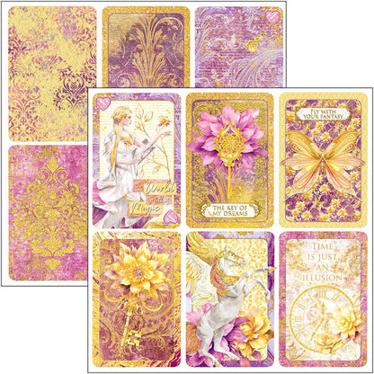 Bloc de papiers « Motifs éthérés » 30x30 cm 8 feuilles/paquet