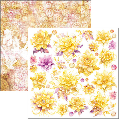 Bloc de papiers « Motifs éthérés » 30x30 cm 8 feuilles/paquet