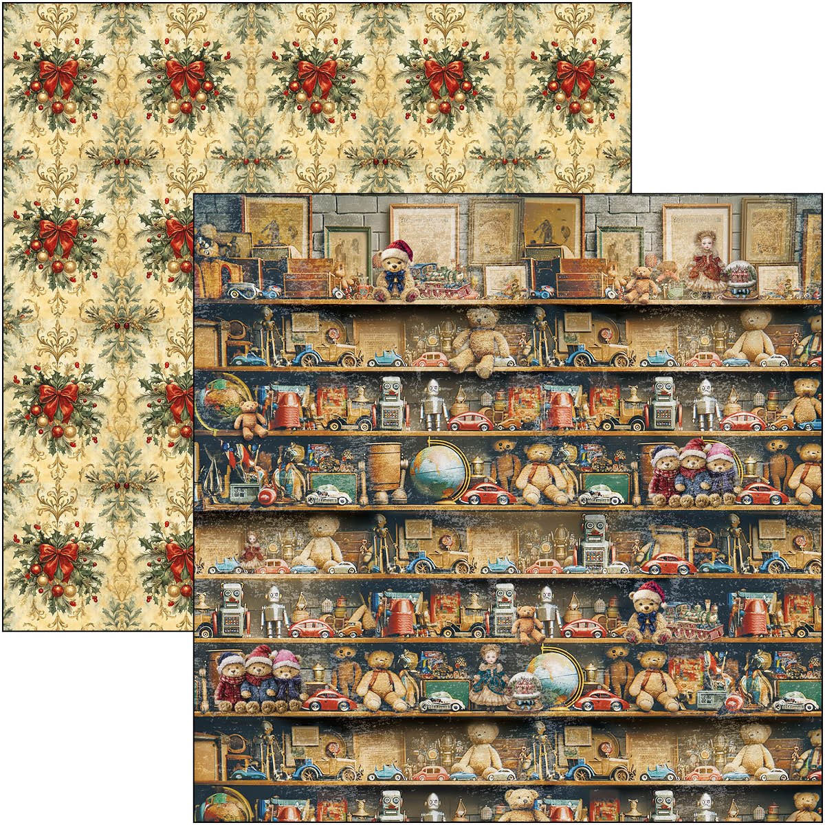 Bloc de motifs Les Jouets 30,5 x 30,5 cm 8 pces