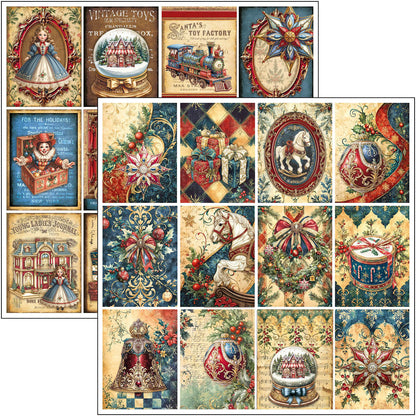 Bloc de motifs Les Jouets 30,5 x 30,5 cm 8 pces