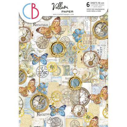 Vellum Esprit de Voyage Paper Patterns A4 6/Pkg