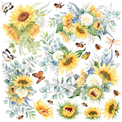 Ciao Bella Vellum Farmhouse Garden Découpes à la main 15x15cm 6/Paquet