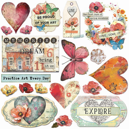 Vellum Majestic Dream découpe fantaisie 6"x6" 6/paquet