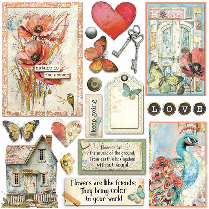 Vellum Majestic Dream découpe fantaisie 6"x6" 6/paquet
