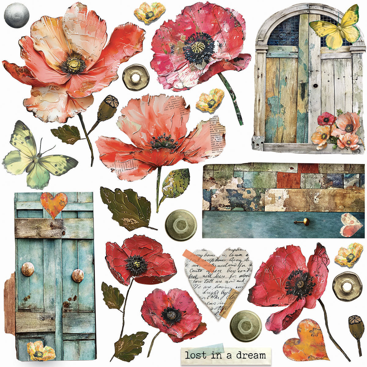 Vellum Majestic Dream découpe fantaisie 6"x6" 6/paquet