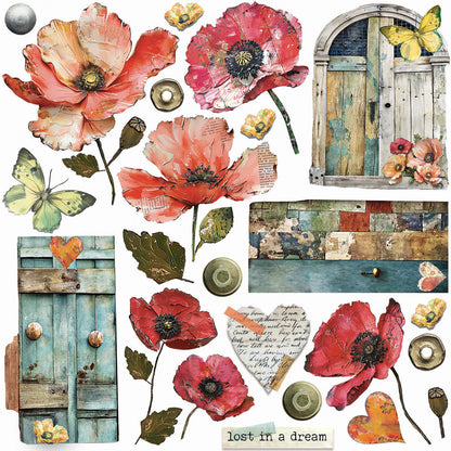 Vellum Majestic Dream découpe fantaisie 6"x6" 6/paquet