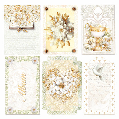 Vellum Bénédiction Jour Découpe minutieuse 15x15cm 6/Paquet