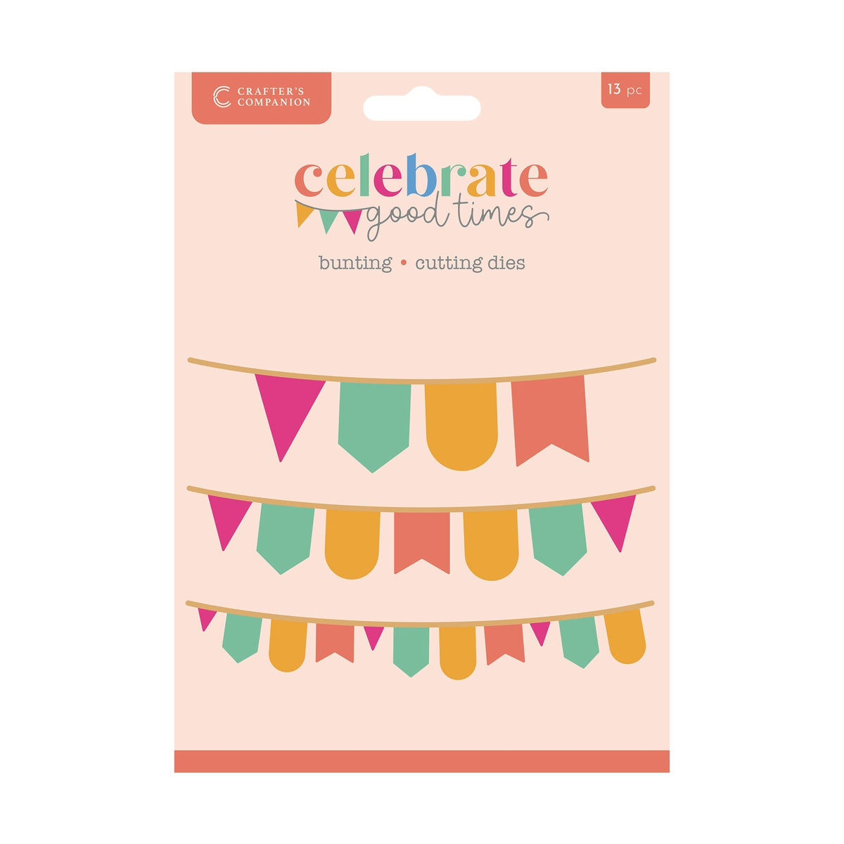 Crafter’s Companion Collection Celebrate Good Times Matrice de découpe métallique - Guirlande de fanions