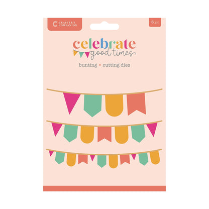Crafter’s Companion Collection Celebrate Good Times Matrice de découpe métallique - Guirlande de fanions