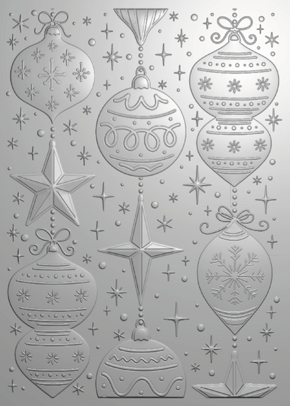 Dossier de gaufrage 3D Crafter’s Companion 12,7 cm x 17,78 cm – Dazzling Baubles