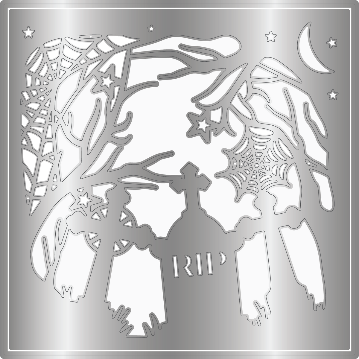 Crafter's Companion matrices de découpe Créer une carte - Cimetière hanté