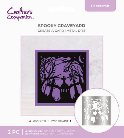 Crafter's Companion matrices de découpe Créer une carte - Cimetière hanté