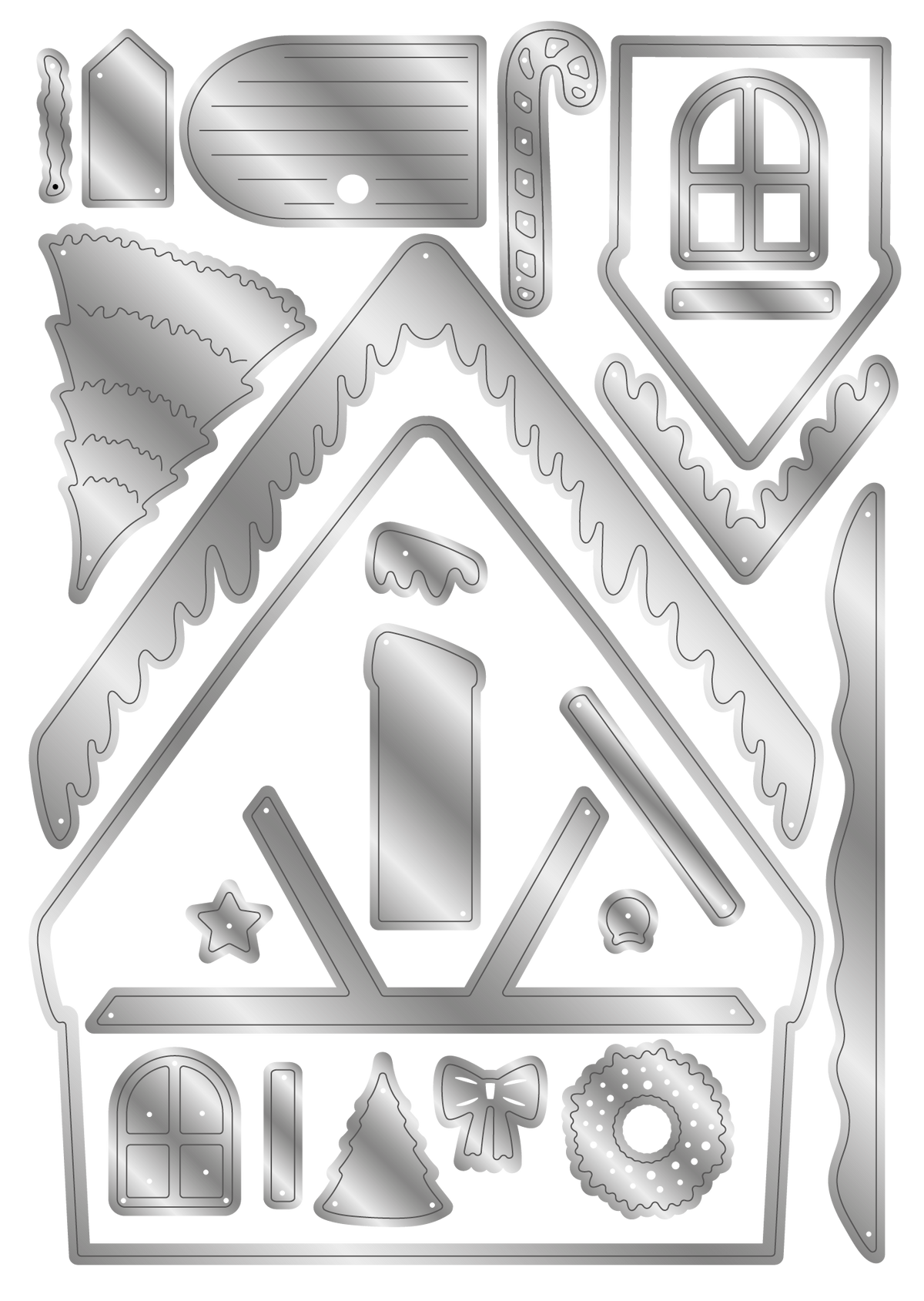 Crafters Companion Stamp & Die - Christmas Cabin