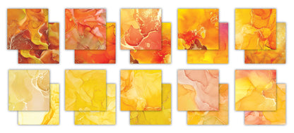 Bloc de papiers Premium Craft Consortium Ink Drops - Sunset 6x6